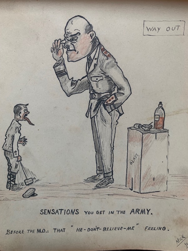 Looking for cartoons drawn by soldiers in the FWW