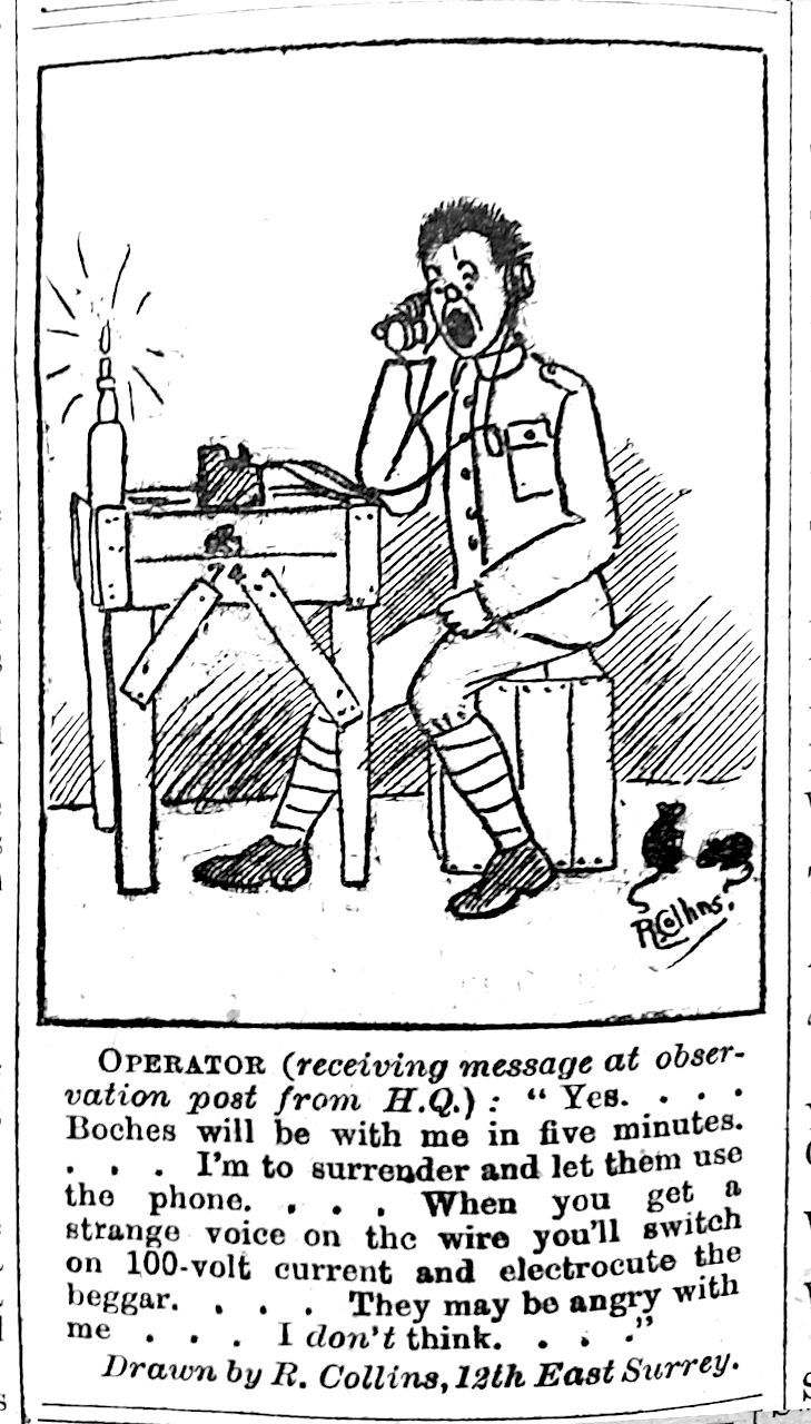 Soldier-cartoonist: Private Richard Collins, 12th Battalion East Surrey
