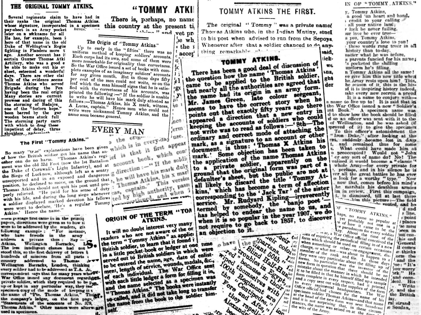 The Origin of Tommy Atkins